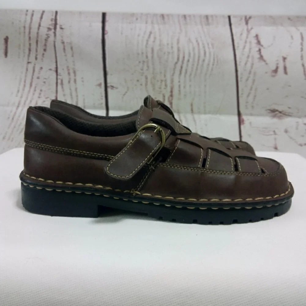 Original Outback Rugged Brown Leather Sandals shoe